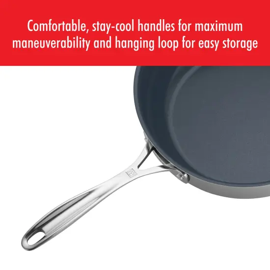 ZWILLING Clad CFX 4.5-qt Stainless Steel Ceramic Nonstick Perfect Pan {6}
