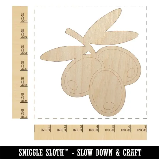 Bunch of Olives Unfinished Wood Shape Piece Cutout for DIY Craft Projects {1}