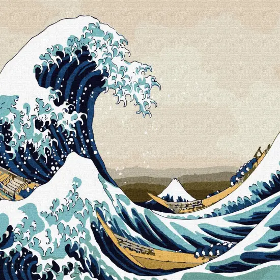 Painting by Numbers kit Big wave in Kanagawa KHO2756 {2}