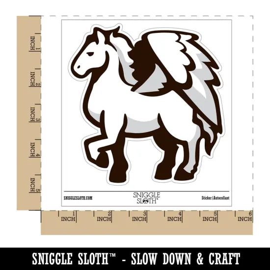 Mythical Winged Horse Pegasus Waterproof Vinyl Phone Tablet Laptop Water Bottle Sticker Set - 5 Pack {1}