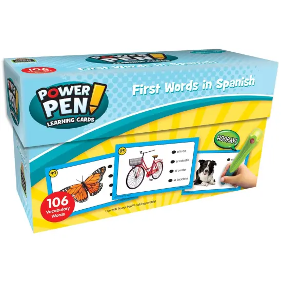 Power Pen&reg; Learning Cards: First Words in Spanish {1}