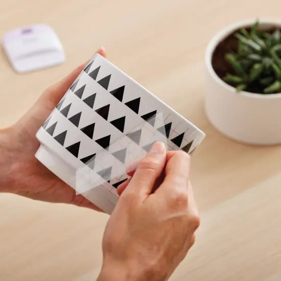 Cricut Premium Permanent Black & White Vinyl Rolls and Transfer Tape Bundle {3}