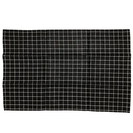 Wrapables&reg; 100% Cotton Kitchen Dish Towels (Set of 3) Black {2}