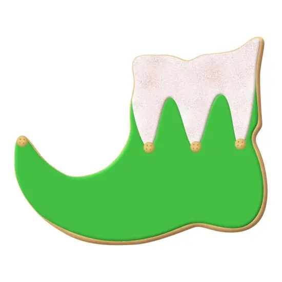 Elf Shoe Cookie Cutter 3.5 in, CookieCutter.com, Tin Plated Steel, Handmade in the USA {3}