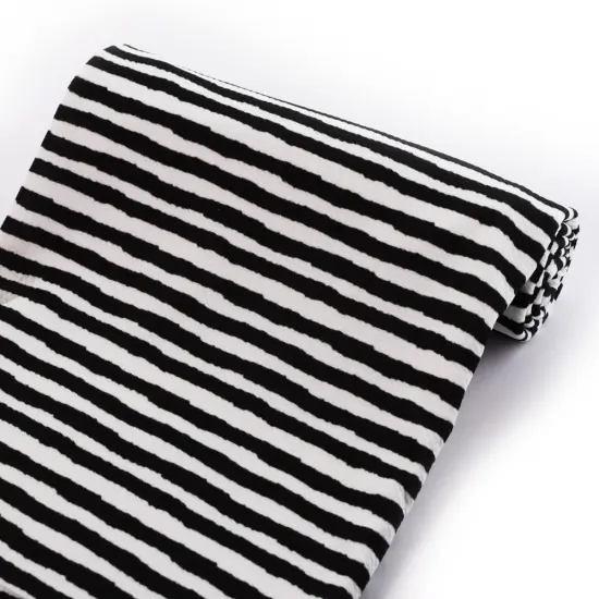 Black Brush Stroke Stripes Bullet Fabric 1 yard {5}