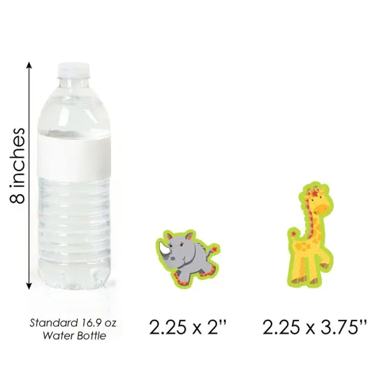Big Dot of Happiness Funfari - Fun Safari Jungle - DIY Shaped Baby Shower or Birthday Party Cut-Outs - 24 Count {7}