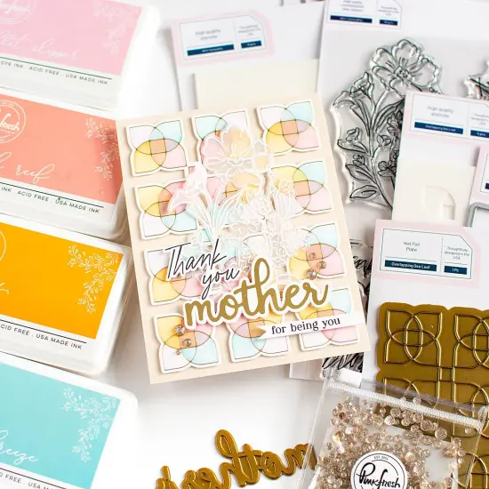 Pinkfresh Studio Hot Foil Plate-Phrase Builder: Happy {2}