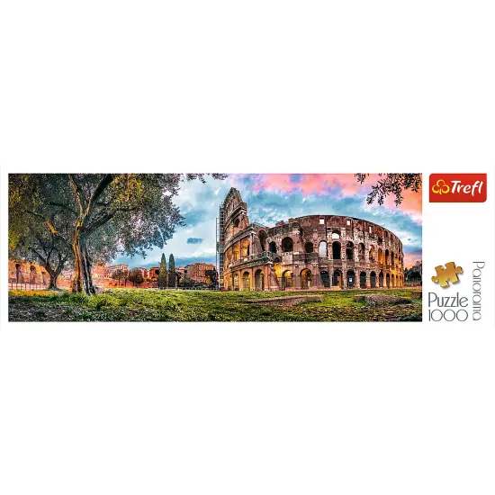 Panorama 1000 Piece Jigsaw Puzzles, Colosseum at Dawn Puzzle, Rome, Italy and the Colosseum, Adult Puzzles, Trefl 29030 {3}
