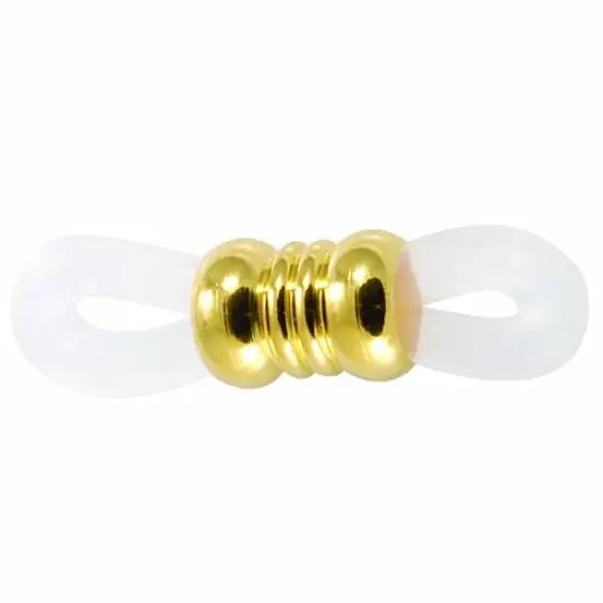 JewelrySupply Eye Glass Holder 20x5mm Gold Plated (Package of 2) {1}