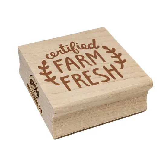 Certified Farm Fresh Square Rubber Stamp for Stamping Crafting {7}