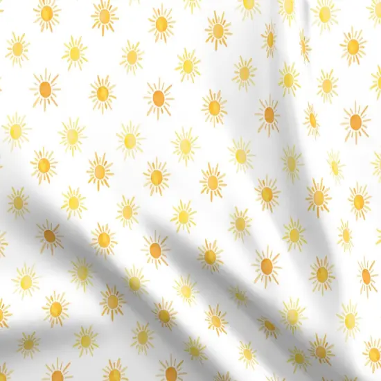 Various Fabrics by the Yard or Fat Quarter Sun Whimsical Watercolor Bright Sunny Custom Printed Fabric by Spoonflower {5}