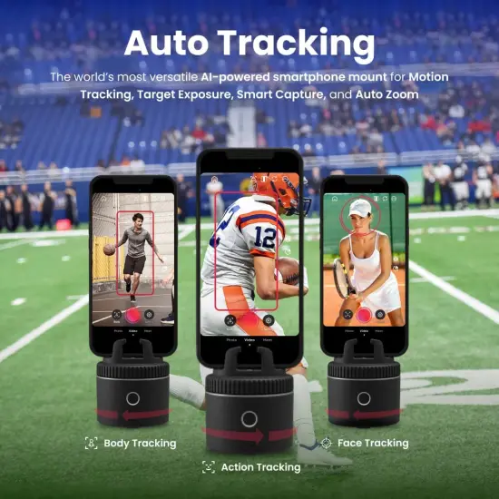 Pivo Pod Auto Face Tracking Phone Holder, 360&deg; Rotation, 6 Speed with Remote Control {2}