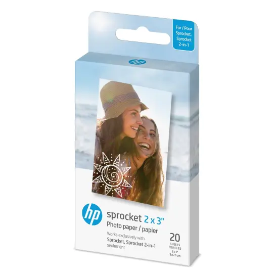 HP Sprocket Sticky Back Zink Photo Paper 2x3, Photo Paper Compatible with HP Sprocket Photo Printers {1}