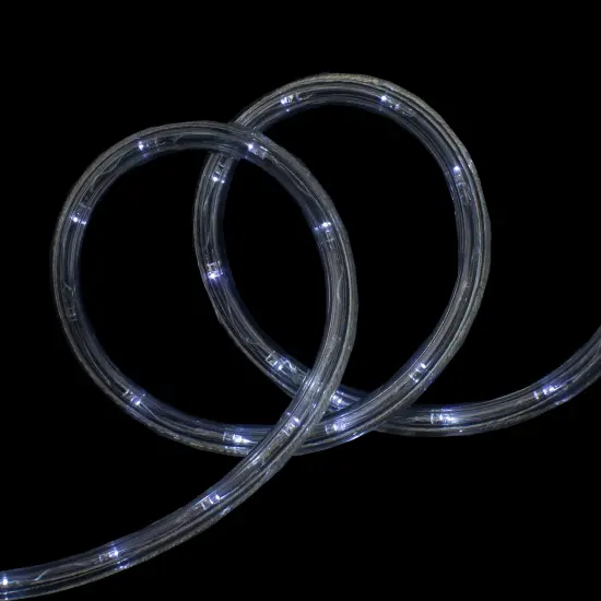 Hofert Transparent LED Twinkle Christmas Rope Lights - Cool White - 18' Clear {1}