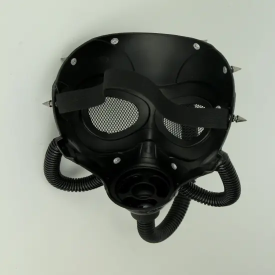 Black Spiked Submarine Diver Steampunk Adult Halloween Costume Mask {4}