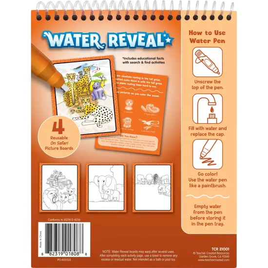 On Safari Water Reveal Book, 6 Sets {4}