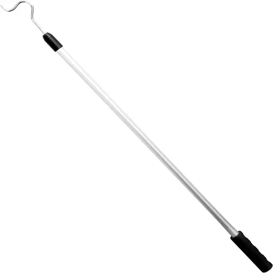 Shepherds Aluminium Pole with a 2.75-Inch Hook and Handle, Lightweight, Extendable from 36 to 62-Inch {1}
