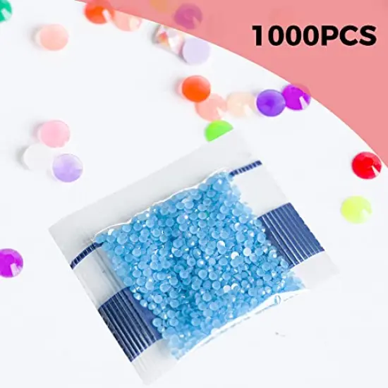 20 Colors Glow in The Dark Diamond Painting Beads for Diamond Dots Accessories,Round Diamond Painting Drills Flatback Rhinestones for Crafts, Diamonds for Diamond Painting Bead Art Gem Art, 20000PCS {5}