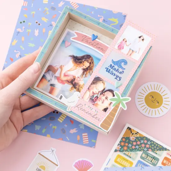 American Crafts Single-Sided Paper Pad 6"X8" 36/Pkg-Gold Foil, Coast-to-Coast {6}