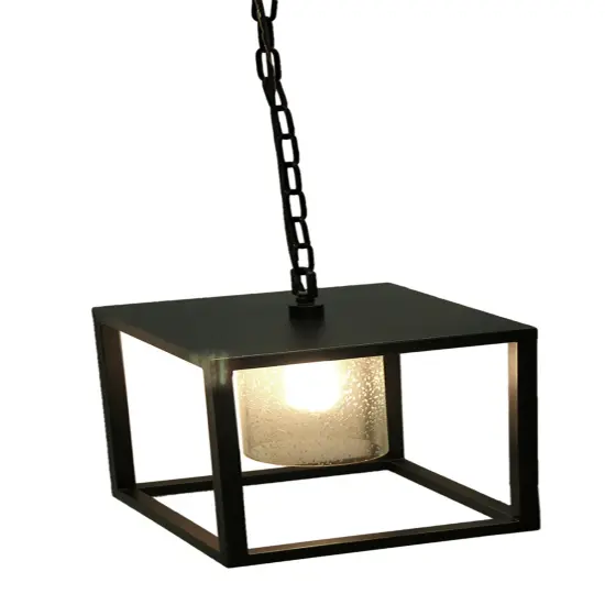 Mid Century Modern Bronze Ceiling Mount Light Geometric Chandelier Pendant Lamp {3}