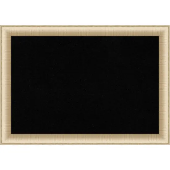 Elegant Framed Corkboard, Black Cork Brushed Honey {1}