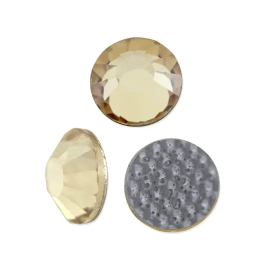 Preciosa Crystal VIVA12 Hotfix Rhinestone 4mm (SS16) Crystal Honey (Package of 50) {1}