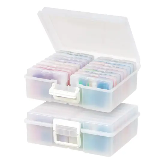 IRIS USA 4&rdquo; x 6&rdquo; Photo Storage Box with 16 Keeper Cases {1}