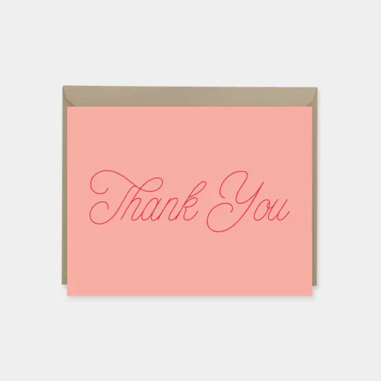 Thank You Cards, Modern Blank Thank You {1}