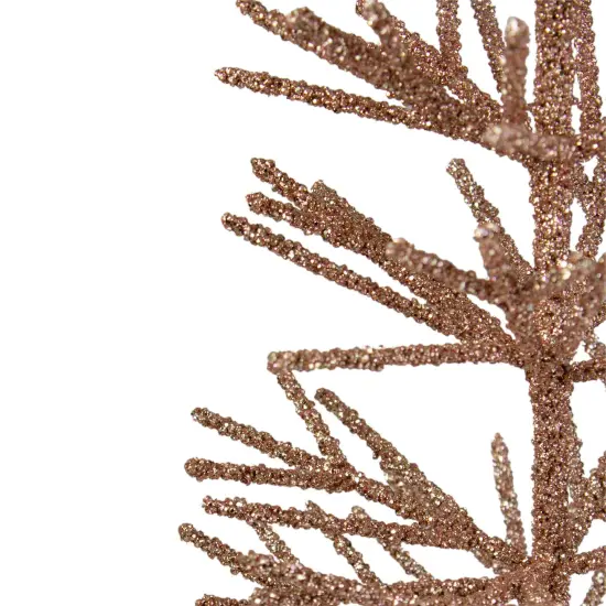 Northlight Artificial Glittered Twig Christmas Tree - 18" - Rose Gold - Unlit {4}
