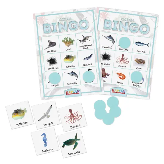 Kaplan Early Learning Company Kaplan Ocean Bingo Learning Game {1}