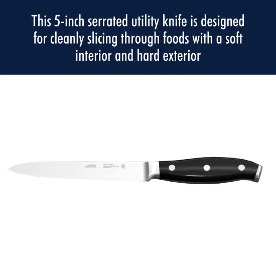 Henckels Forged Premio 5-inch Serrated Utility Knife {3}