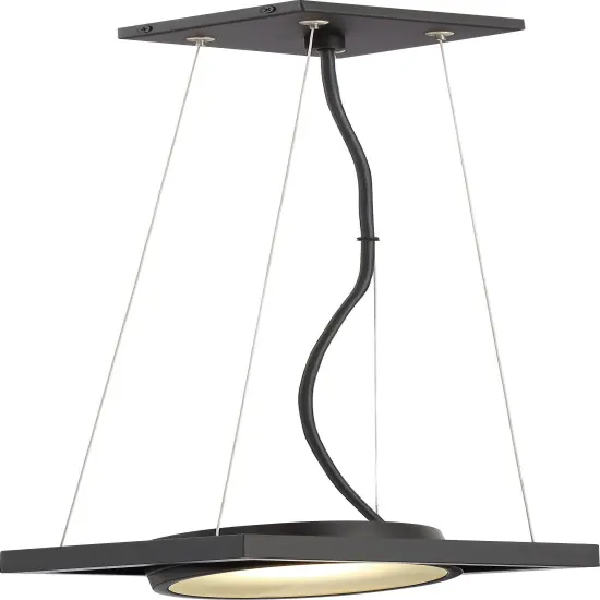 Hawk 1-Light Pendants Mounted Pendant Light Fixture in Textured Black Finish3000K {1}