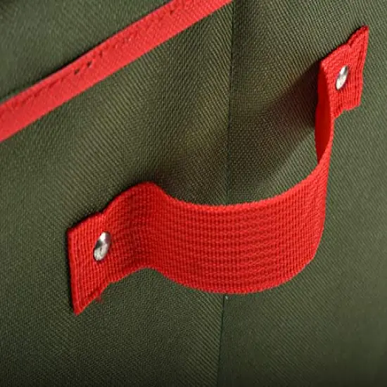 Christmas Ornament Storage - Stores up to 64 Holiday Ornaments, Adjustable Dividers, Covered Top, Two Handles. Attractive Storage Box Keeps Holiday Decorations Clean and Dry for Next Season. (Green) {6}