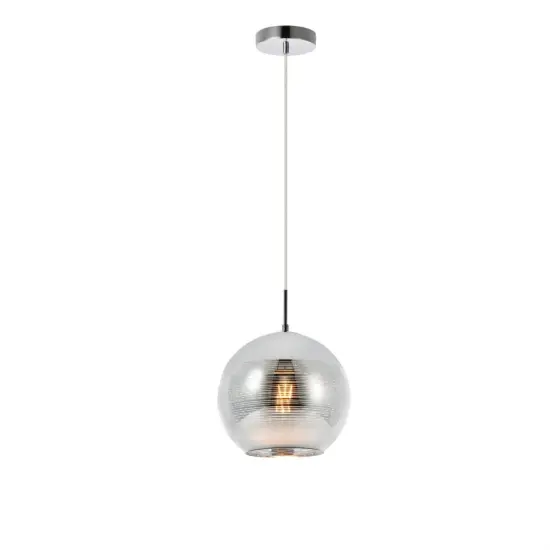 Reflection Collection Pendant D9.5in H9.5in Lt:1 Chrome finish {1}