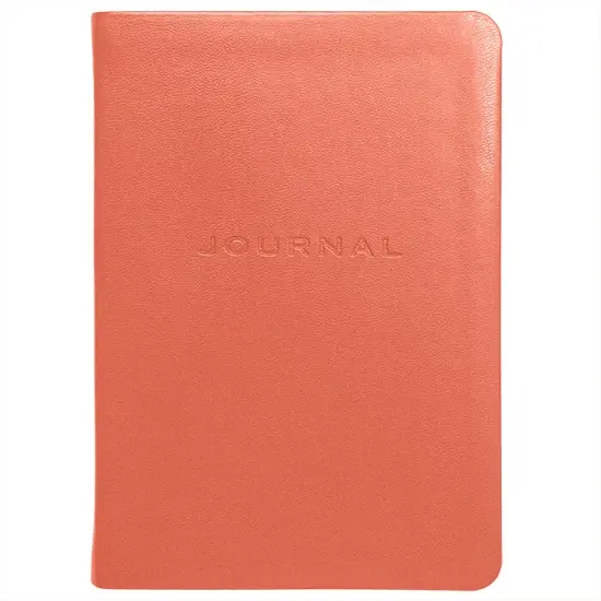Travel Journal by Gallery Leather - 7"x5" Metal Kid Salmon {1}