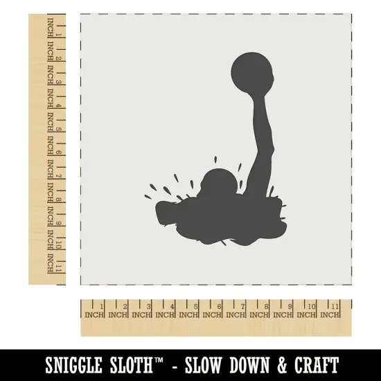 Water Polo Solid Wall Cookie DIY Craft Reusable Stencil {1}