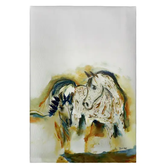 Betsy Drake Mare & Colt Guest Towel {1}