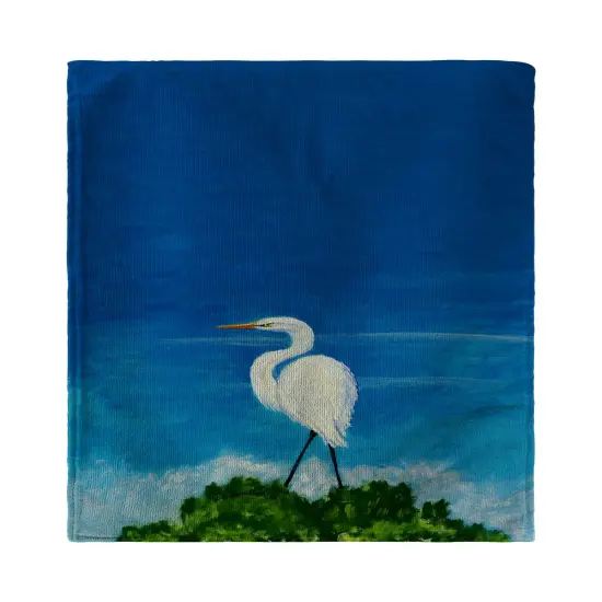 Betsy Drake Great Egret Beach Towel {1}