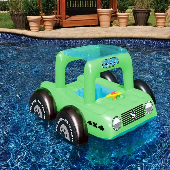 Swim Central Swimming Pool All Terrain Vehicle Float for Children - 41" - Green {4}