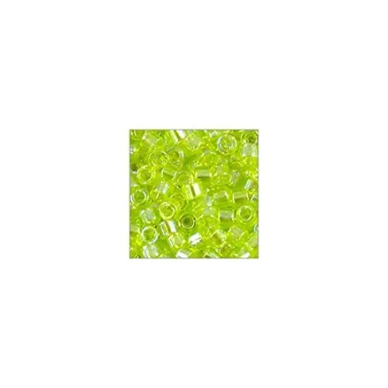 Miyuki Delica Seed Bead 11/0 Transparent Peridot AB {3}