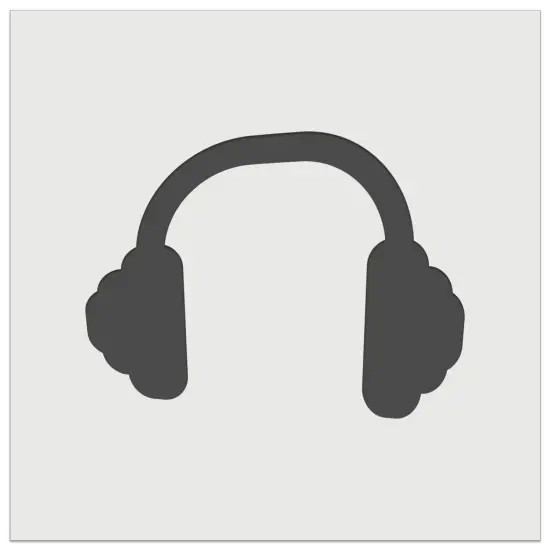 Headphones Ear Solid Wall Cookie DIY Craft Reusable Stencil {7}