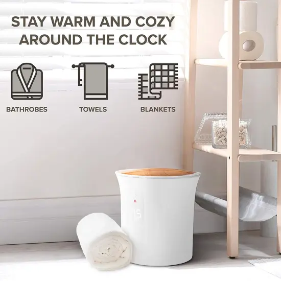 Live Fine Bathroom Towel Warmer, Small Blanket & Towel Heater White {4}
