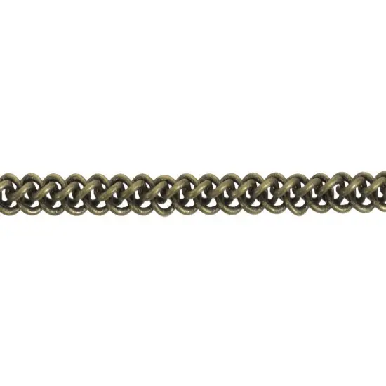 Chain - Wheat 3mm Antique Brass Plated (Foot) - {1}