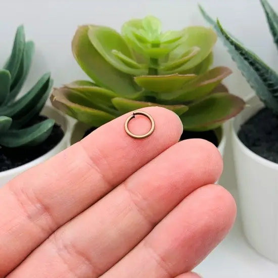 100, 500 or 1,000 Pieces: 8 mm Antique Copper Open Jump Rings, 18g {3}