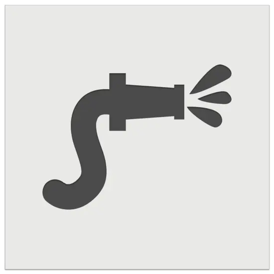 Fire Hose Firefighter with Water Wall Cookie DIY Craft Reusable Stencil {7}