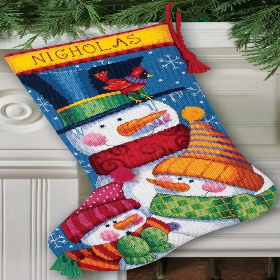 Dimensions Stocking Needlepoint Kit 16" Long-Freezin' Season Stitched Wool & Thread {2}