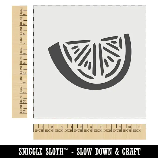 Citrus Fruit Slice Orange Lemon Lime Wall Cookie DIY Craft Reusable Stencil {1}