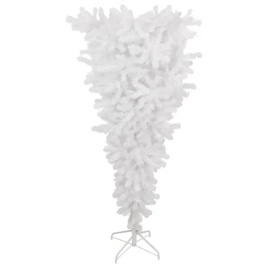 Northlight 5.5' Upside Down White Spruce Artificial Christmas Tree, Unlit {1}
