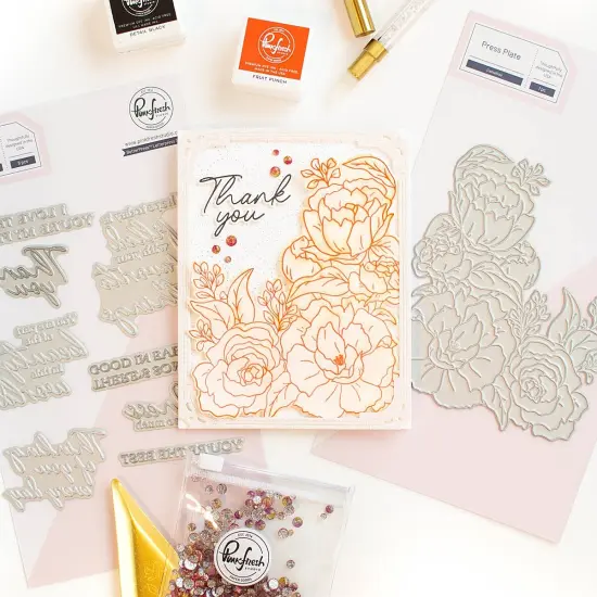 Pinkfresh Studio Die-Camellias {3}