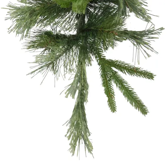 Northlight 36" Ashcroft Cashmere Pine Artificial Christmas Teardrop Swag, Unlit Green {5}